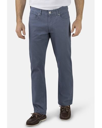 Stooker Men 5-Pocket-Jeans Frisco Print Straight Fit - Blau