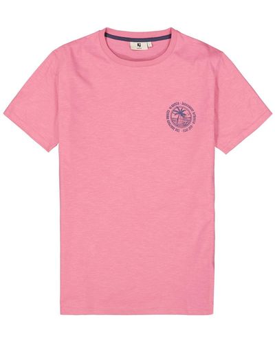 Garcia Kurzarmshirt men`s T-shirt ss - Pink