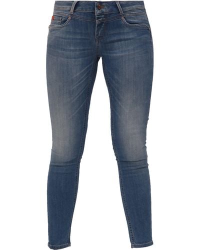 Miracle of Denim Skinny-fit-Jeans Ellen im 5-Pocket-Design - Blau