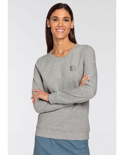 Delmao Sweatshirt in Basicform - Grau