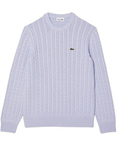 Lacoste Strickpullover Knitted sweater (1-tlg) - Lila