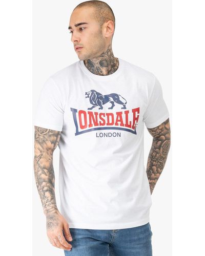 Lonsdale London T-Shirt LION TWO TONE - Weiß