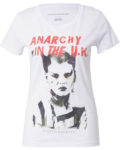 EINSTEIN & NEWTON T-Shirt Anarchy (1-tlg) Plain/ohne Details - Weiß