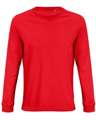 Sol's Langarmshirt Long Sleeve T-Shirt Pioneer XS bis 4XL - Rot