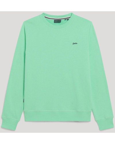 Superdry Sweater ESSENTIAL LOGO CREW SWEAT UB Spearmint Light Green - Grün