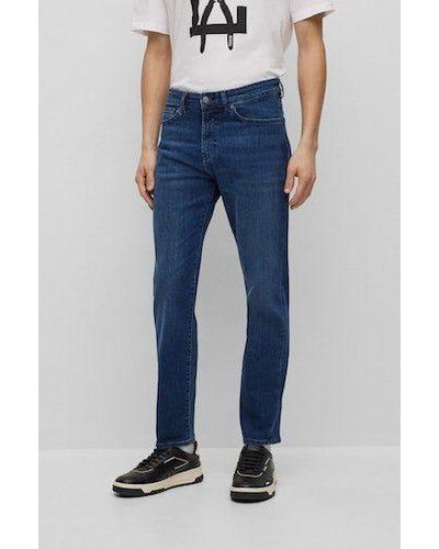 BOSS Straight-Jeans Re.Maine BC-P mit Markenlabel - Blau