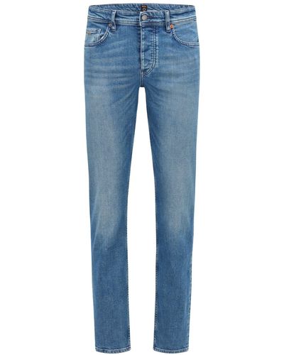 BOSS Tapered-fit-Jeans BC-C 10239566 07 - Blau