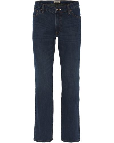 OKLAHOMA PREMIUM DENIM Straight-Jeans Comfort Fit - Blau