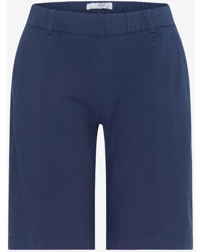 Brax Stoffhose Mel B (74-3108) Bermuda Shorts - Blau