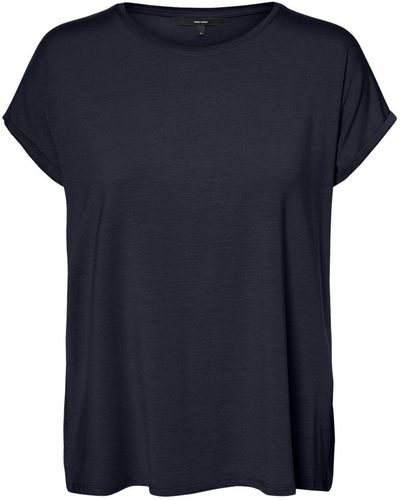 Vero Moda T-Shirt Ava (1-tlg) - Blau