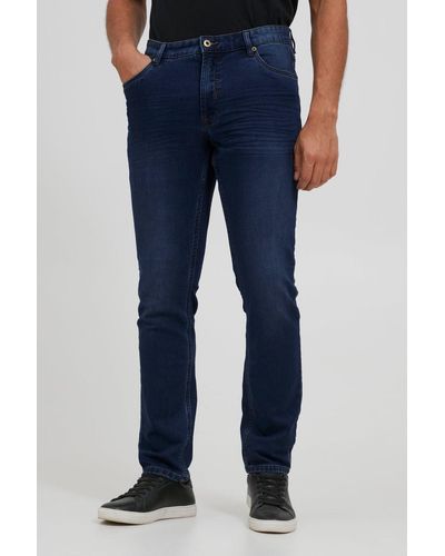 Solid Basic Slim Fit Jeans Black Denim Pants SDTot (1-tlg) 4121 in Blau