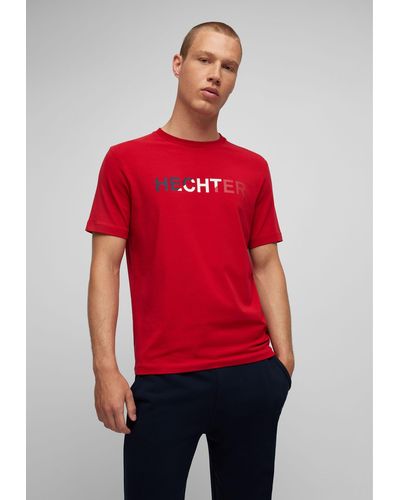 Hechter Paris T-Shirt mit langen Ärmeln - Rot
