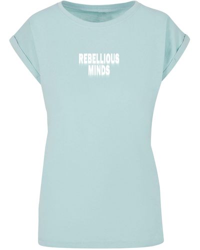 Merchcode Ladies Rebellious Minds T-Shirt (1-tlg) - Blau