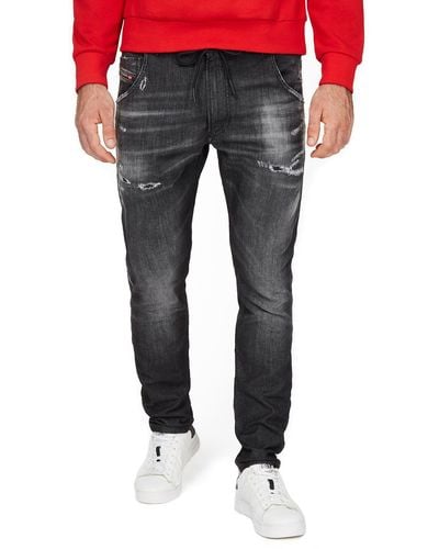 DIESEL Tapered-fit-Jeans Röhren Stretch JoggJeans - Grau