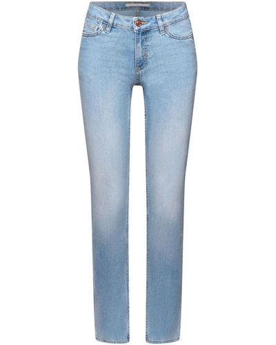 Edc By Esprit Straight- Stretch-Jeans, COOLMAX® EcoMade - Blau