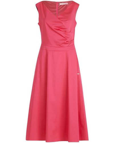 BETTY&CO Sommerkleid Kleid Lang ohne Arm - Pink