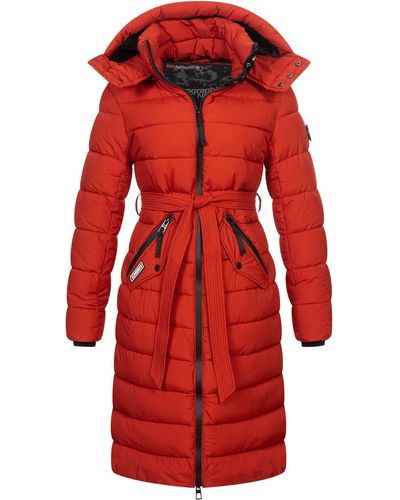 GEOGRAPHICAL NORWAY Winter Jacke Mantel Parka Steppjacke Steppmantel Wintermantel - Rot