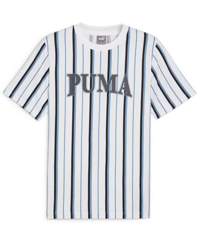 PUMA T-Shirt SQUAD AOP TEE - Blau