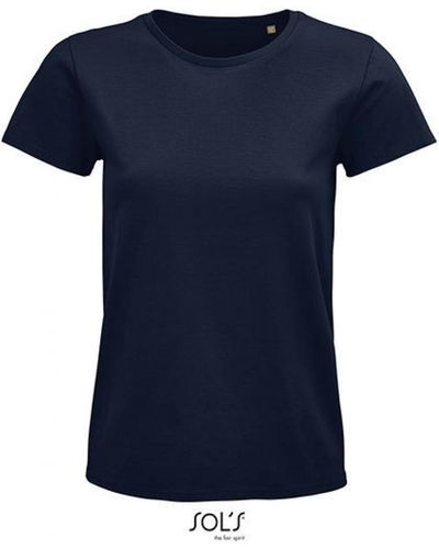 Sol's Rundhalsshirt , Pioneer Men T-Shirt, Jersey 175 - Blau
