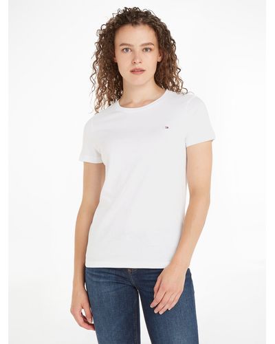 Tommy Hilfiger T-Shirt »HERITAGE CREW NECK TEE« - Weiß