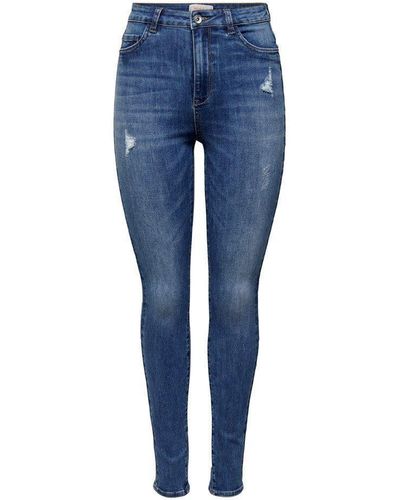 ONLY Skinny-fit-Jeans Rain-Wauw (1-tlg) - Blau