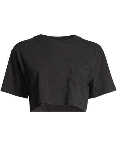Aéropostale T-Shirt (1-tlg) Plain/ohne Details - Schwarz