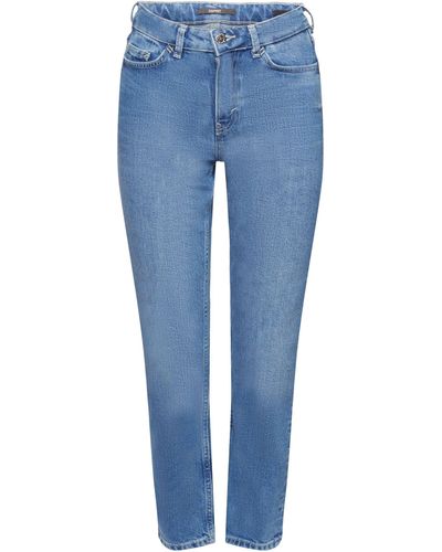 Esprit Slim-fit- Kick Flare Jeans, High-Rise - Blau