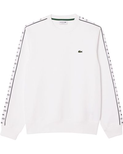 Lacoste Pullover Sweatshirt (1-tlg) - Weiß