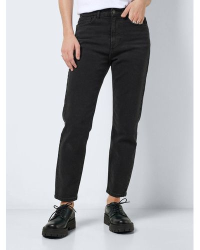 Noisy May High Waist Skinny Fit Jeans NMCALLIE 5165 in Schwarz - Grau