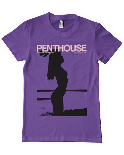 Penthouse September 1981 Cover T-Shirt - Lila