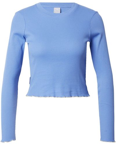 Iriedaily Langarmshirt Konti (1-tlg) Plain/ohne Details - Blau