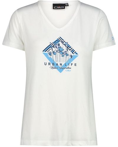 CMP Kurzarmshirt T-Shirt mit Aufdruck - Weiß