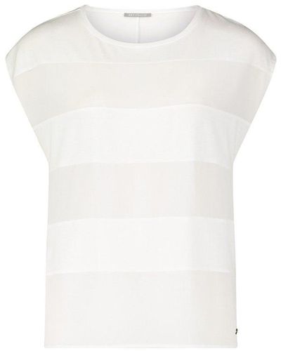 BETTY&CO Kurzarmshirt Shirt Kurz 1/2 Arm - Weiß