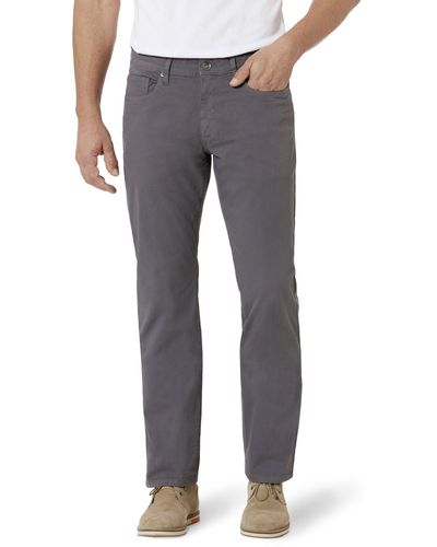 Stooker Men 5-Pocket-Hose Frisco Twill Straight Fit (1-tlg) - Grau