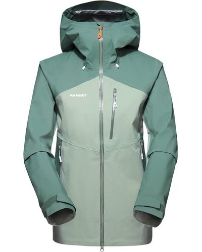 Mammut Funktionsjacke Alto Guide HS Hooded Jacket Women 40240 -dark jade - Blau