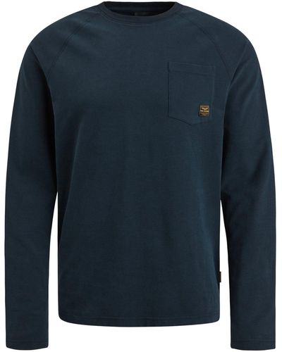 PME LEGEND Sweatshirt Long sleeve r-neck p - Blau