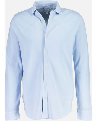 Better Rich Langarm-Poloshirt - Blau