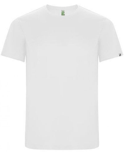 Roly Rundhalsshirt Men ́s Imola Funktions T-Shirt - Weiß