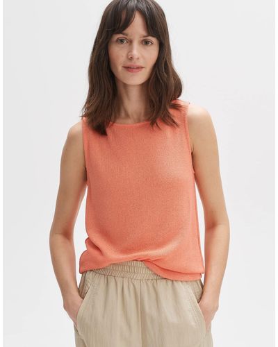 Opus Kurzarmshirt Shirt Ilonki - Orange