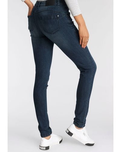 Arizona Skinny-fit-Jeans Shaping Mid Waist - Blau