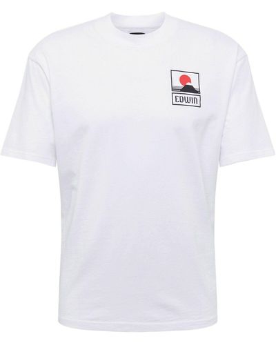 Edwin T-Shirt Sunset On Mt Fuji TS (1-tlg) - Weiß