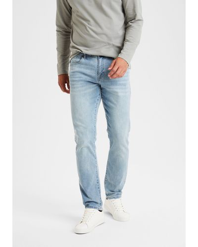 Buffalo 5-Pocket- Straight-fit Jeans aus elastischer Denim-Qualität - Blau