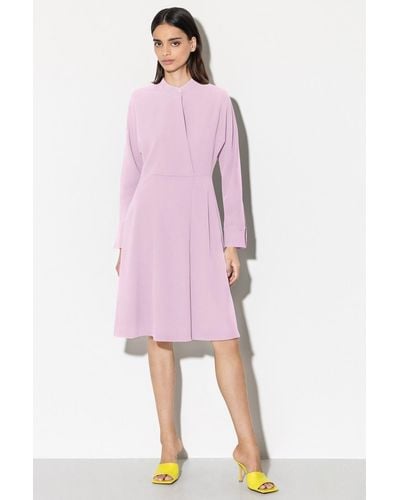Luisa Cerano Sommerkleid Hemdblusenkleid in Midi-Länge, faded lavender - Pink