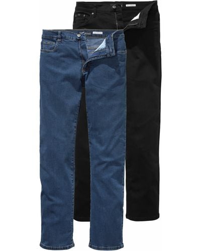 Arizona Stretch-Jeans John (Packung, 2-tlg) Straight Fit - Blau