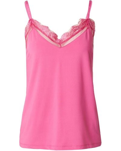 Freequent Shirttop BICCO (1-tlg) Spitze - Pink