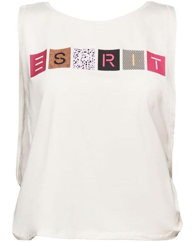 Esprit Sports T-Shirt Logo-Tanktop (1-tlg) - Weiß
