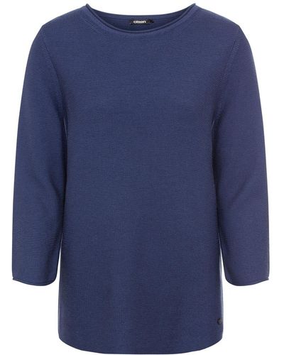 Olsen Sweatshirt Pullover Long Sleeves - Blau