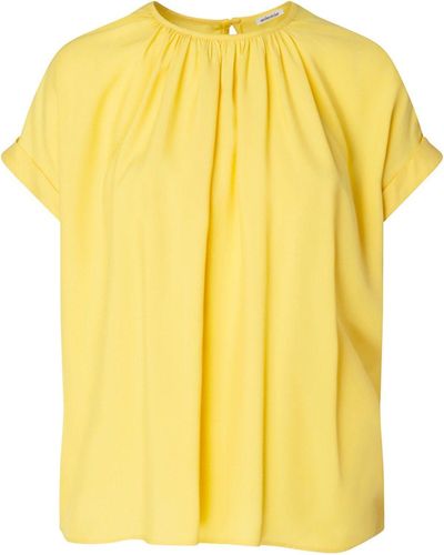 Seidensticker Shirtbluse Blusenshirt - Gelb