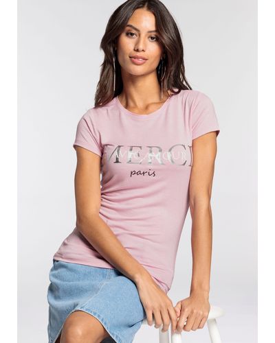 melrose T-Shirt mit elegantem Aufdruck - Weiß