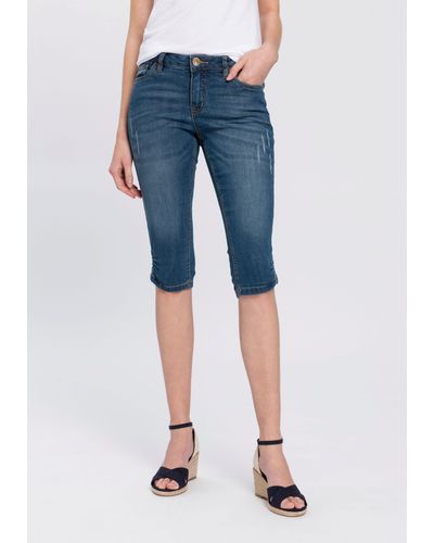 Arizona Caprijeans Mid Waist - Blau